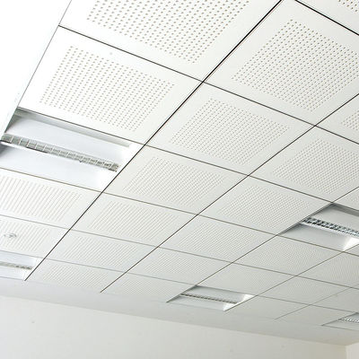 Materiais de decoração de interiores Telha de lã mineral 60x60 60x120 cm Tabuleiro de madeira