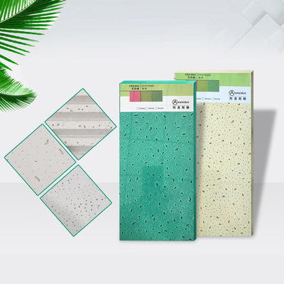 Materiais de decoração de interiores Tecidos de lã mineral Finitura de areia Tecidos e grades