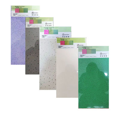 Tabuleiro de tecto de lã mineral leve para construção absorvente de som