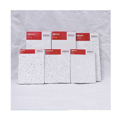 Tabuleiro de tecto de lã mineral leve para construção absorvente de som
