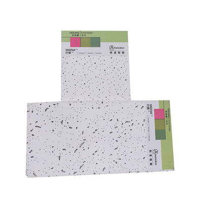 Tabuleiro de tecto de lã mineral leve para construção absorvente de som