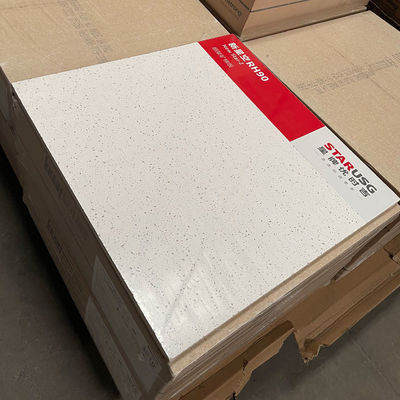 Moderno Celling Com USG BORAL Mineral Madeira Fibra acústica telhados azulejos