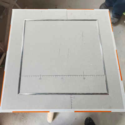Tectos Artísticos Quadrados Placas de gesso Painel de Acesso de Alumínio Furo de Mancha Com Bloqueio Push