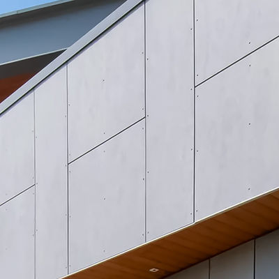 Painel de parede exterior de placas de fibra de cimento sem amianto com estilo de design contemporâneo